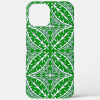 Carreaux marocains - vert émeraude et blanc