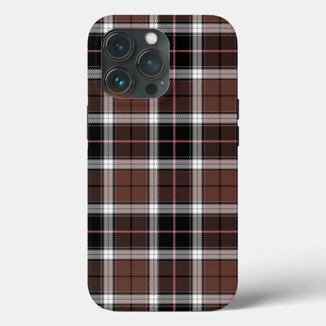 Coques Case-Mate iPhone Carreaux Marron (Verso)