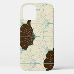 Case-Mate iPhone Case Carrelage en feuillage bleu style japonais