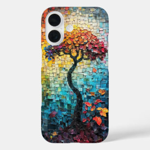 Coques iPhone 16 Carrelage mosaïque Arbre de vie couverture