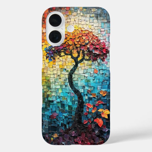 Coques Case-Mate iPhone Carrelage mosaïque Arbre de vie couverture (Verso)