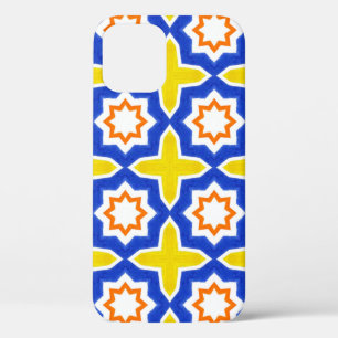 Case-Mate iPhone Case Carrelage portugais d'époque. Azulejos bleu et jau