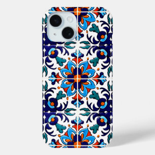 Coque Pour iPhone 15 Carrelage Talavera Mexicaine No 9