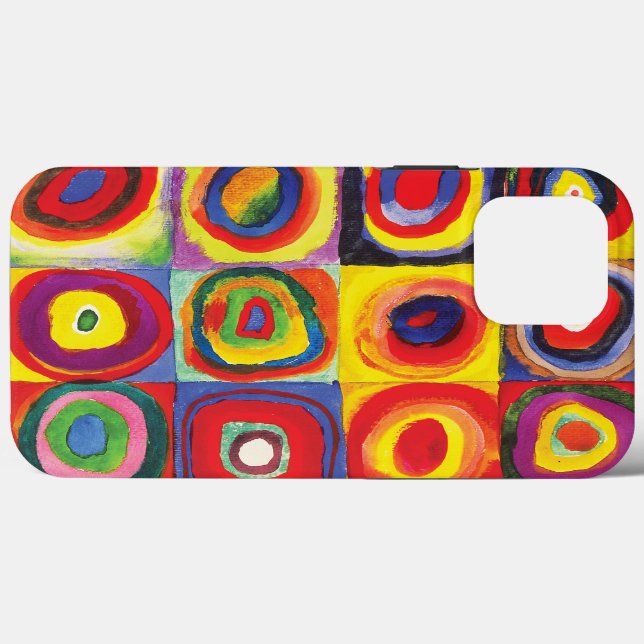 Coques Case-Mate iPhone Carrés avec cercles concentrés Hiroaki Takahashi (Verso (horizontal))
