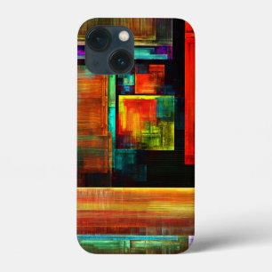 Case-Mate iPhone Case Carrés colorés Motif d'art Abstrait moderne #04