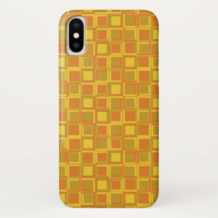 Coque Case-Mate Pour iPhone Carrés de style Orange des années 70