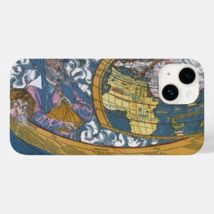 Coque Pour iPhone 14 Carte antique du monde avec Claude Ptolémée, 1507