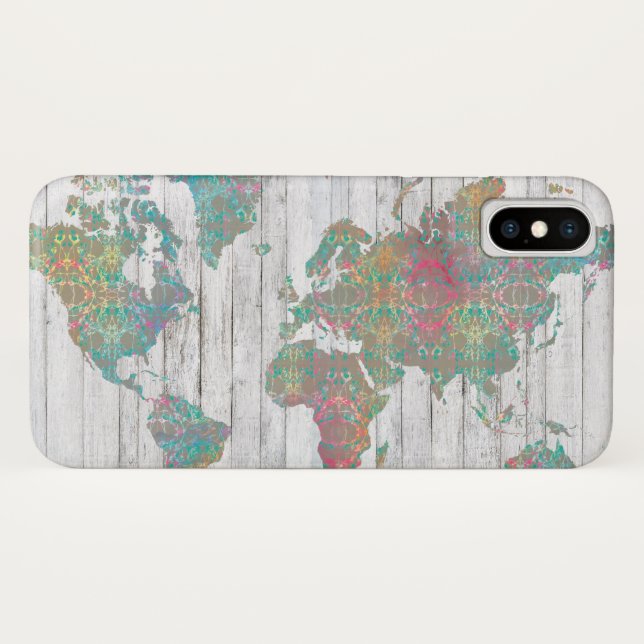 Coques Case-Mate iPhone Carte Boho II (Dos (Horizontal))