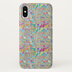 Case-Mate iPhone Case Carte colorée de Denver