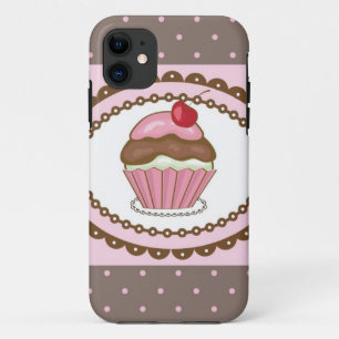 Coque iPhone 11 Carte d'anniversaire avec le petit gâteau