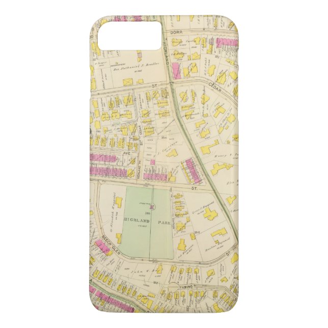 Coques Case-Mate iPhone Carte de Boston 7 (Dos)