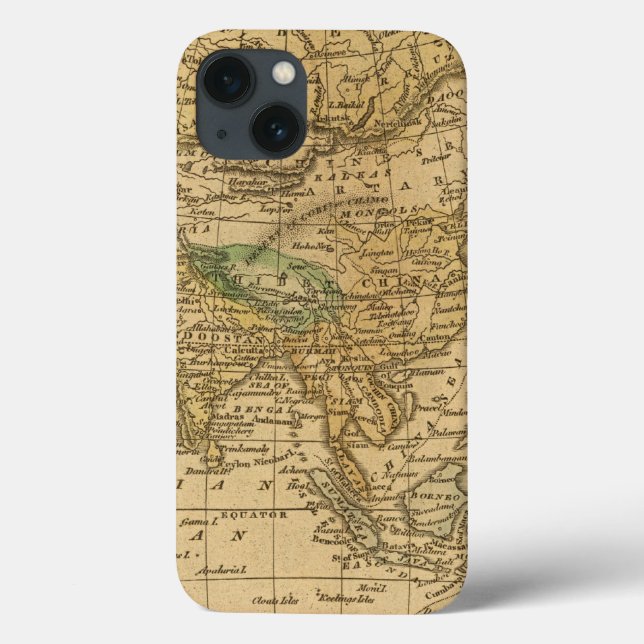 Coques Case-Mate iPhone Carte de l'Asie par Worcester (Verso)