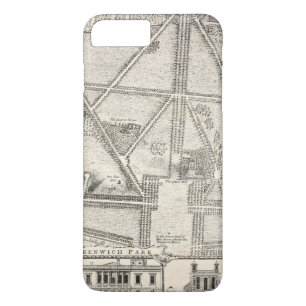 Coque iPhone 7 Plus Carte de parc de Greenwich