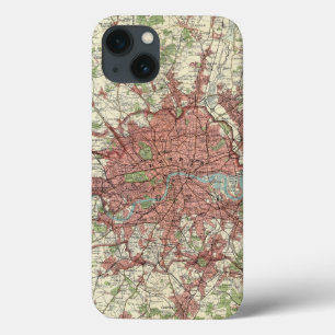 iPhone 13 Case Carte de région de Londres