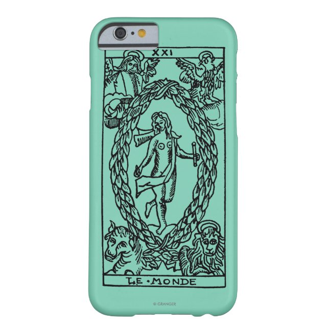 Coques Case-Mate iPhone Carte de tarot : Le monde (Dos)