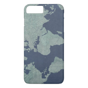 Etui iPhone Case-Mate Carte de toile bleue du monde