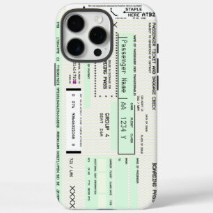 Coques iPhone 16 Pro Max Carte D'Embarquement Personnalisable Ajuster Ce Ve