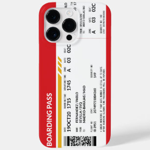 Coque Pour Pour iPhone 14 Pro Max Carte d'embarquement - Rouge