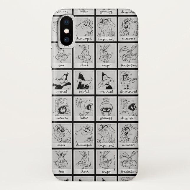 Coques Case-Mate iPhone Carte d'émotion de caractères LOONEY TUNES™ (Dos)