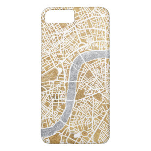 Etui iPhone Case-Mate Carte dorée de ville de Londres