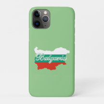 carte du drapeau de Bulgarie