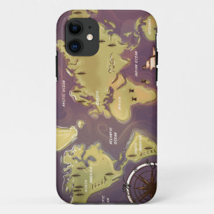 Etui iPhone Case-Mate Carte du monde