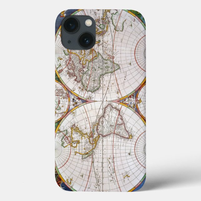 Coques Case-Mate iPhone CARTE DU MONDE, 17ème SIÈCLE (Verso)