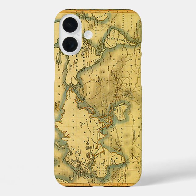 Coques Case-Mate iPhone Carte du monde antique (Verso)