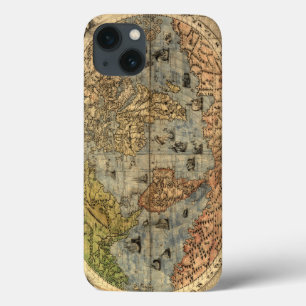iPhone 13 Case Carte du monde Forlani Antiquev 1565 Renaissance