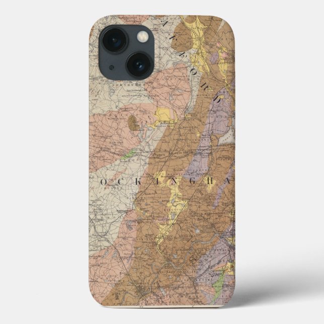 Coques Case-Mate iPhone Carte géologique du New Hampshire 4 (Verso)