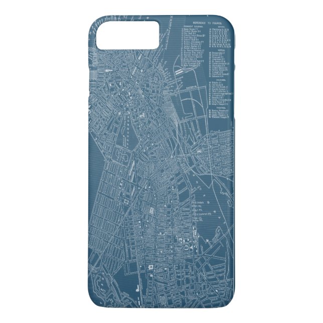 Coques Case-Mate iPhone Carte graphique de Boston (Dos)