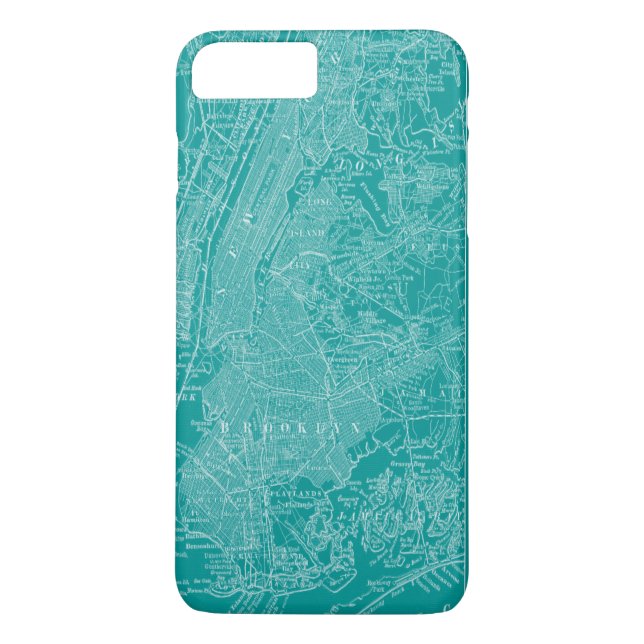 Coques Case-Mate iPhone Carte graphique de New York (Dos)