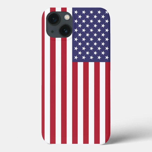 Coques Case-Mate iPhone Carte iPhone drapeau américain (Verso)