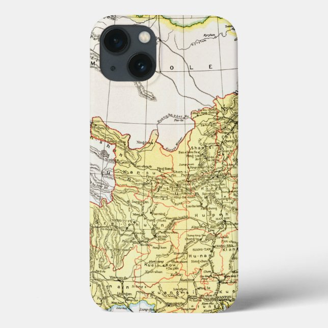 Coques Case-Mate iPhone CARTE : La CHINE, 1910 (Verso)
