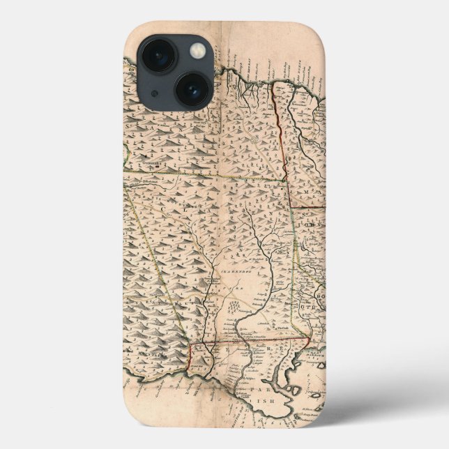 Coques Case-Mate iPhone CARTE : La JAMAÏQUE, 1755 2 (Verso)