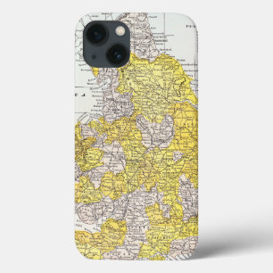 COQUES POUR iPhone CARTE : L'ANGLETERRE ET LE PAYS DE GALLES