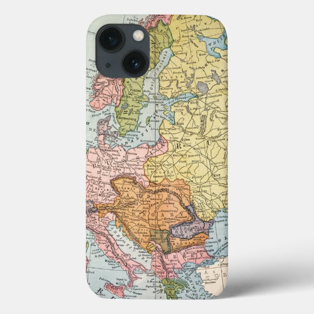 COQUES Case-Mate iPhone CARTE : L'EUROPE, 1885 (Verso)