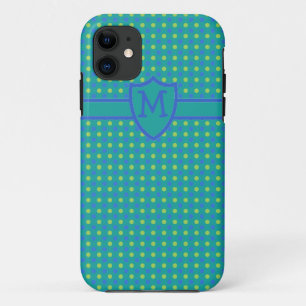 Etui iPhone Case-Mate Carte Monogrammed iPhone 5 s Case Green Polka Dot