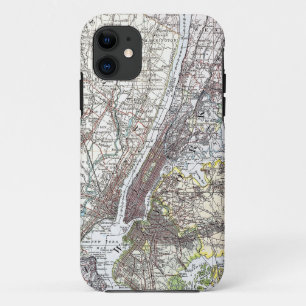 Coques Pour iPhone Carte : New York-area, 1906