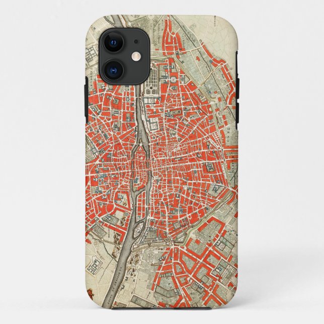 Coques Case-Mate iPhone Carte Paris (Dos)