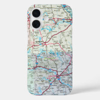 Carte routière du Midwest United States
