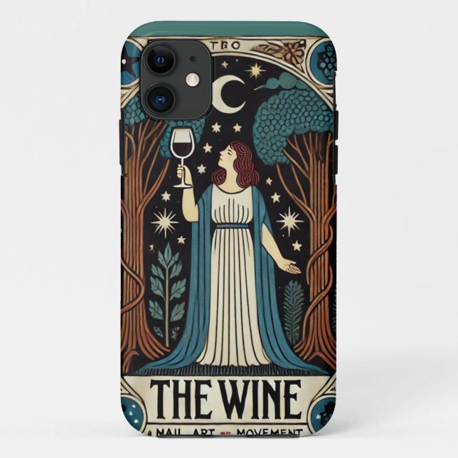 Coques Case-Mate iPhone Carte Tarot Vin (Dos)