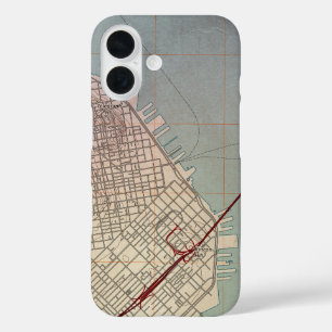 Coques iPhone 16 Carte topographique d'East San Francisco