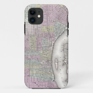 Etui iPhone Case-Mate Carte vintage de Philadelphie (1855)