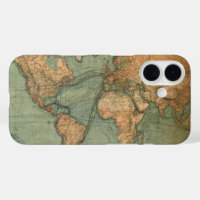 Carte vintage du monde antique