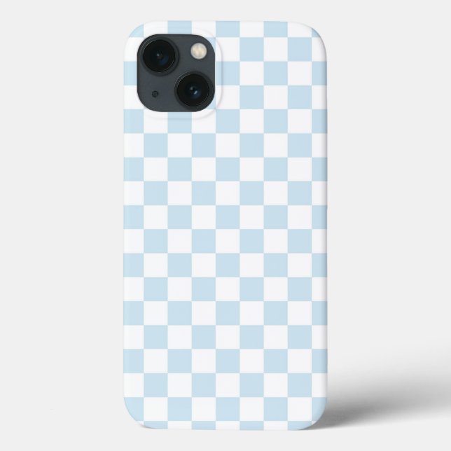 Coques Case-Mate iPhone Carton bleu pastel et blanc (Verso)