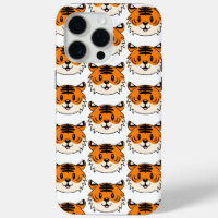 Carton doux et souriant tigre