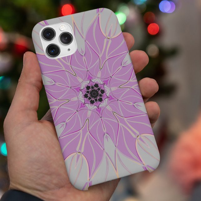 Coques Case-Mate iPhone Carton Mandala Flower rose et blanc (Créateur téléchargé)