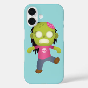 Coques iPhone 16 Cartoon mignon fille Zombie