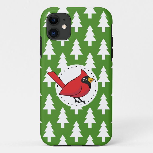 Coques Case-Mate iPhone Cartoon Red Cardinal (Dos)